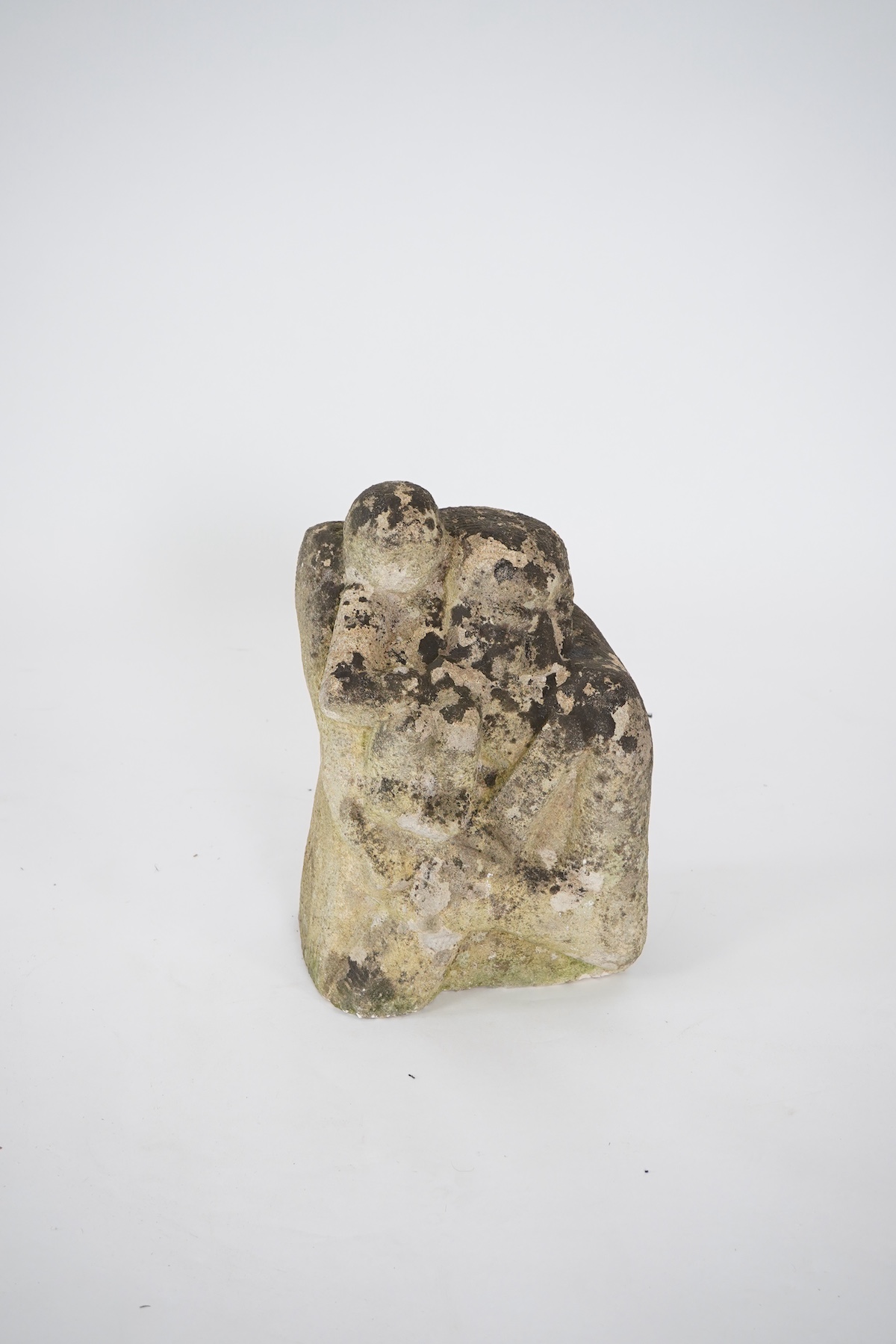 Manner of Ditching School: A limestone Madonna and child group